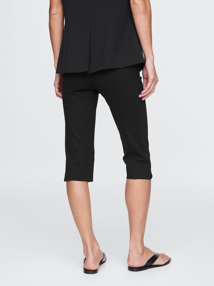 Gap Black High Waisted Skinny Fit Ponte Capri Trousers - Image 2 of 8