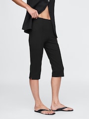 Gap Black High Waisted Skinny Fit Ponte Capri Trousers - Image 3 of 8