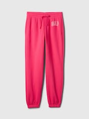 Gap Pink Cuffed Logo Vintage Fleece-Lined Joggers - Image 5 of 5