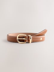 Tan Brown Premium Made In Italy Leather Belt - Image 1 of 3