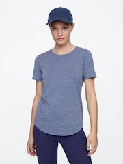 Gap Blue Brushed Jersey Short Sleeve T-Shirt - Image 1 of 4