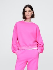 Roze - Gap - Zacht vintage sweatshirt met wigvormige ronde hals - Image 2 of 3