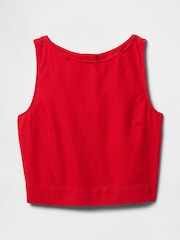 Gap Red Heavyweight Linen-Blend Shell Vest - Image 4 of 4