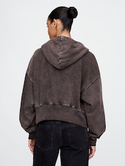 Gap Vintage zachte hoodie met rits en wig - Image 2 of 5