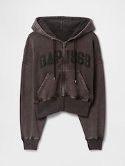 Gap Vintage zachte hoodie met rits en wig - Image 5 of 5