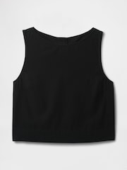 Negro - Camiseta sin mangas gruesa en mezcla de lino de Gap - Imagen 5 de 5
