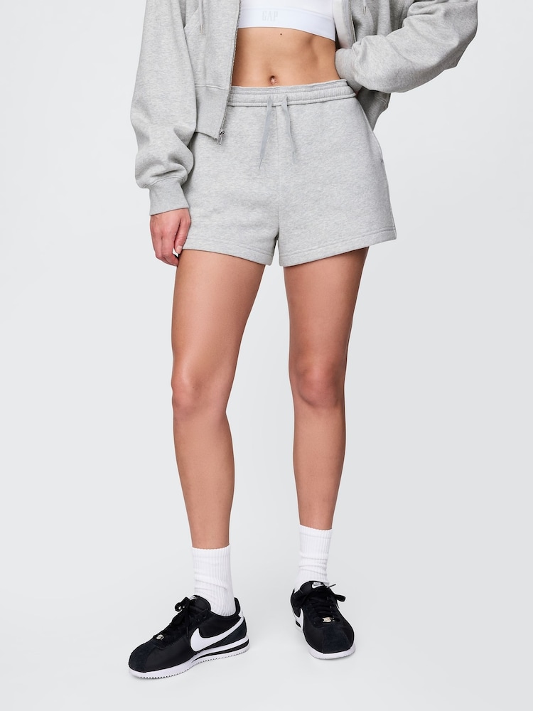 Gap Grey Vintage Soft Fleece-Lined Pocket Shorts - Image 1 of 5