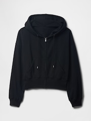 Gap Black Vintage Soft Full-Zip Wedge Hoodie - Image 4 of 4