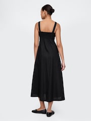 Gap Black Linen-Blend Midi Dress - Image 2 of 7