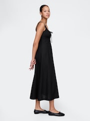 Gap Black Linen-Blend Midi Dress - Image 3 of 7