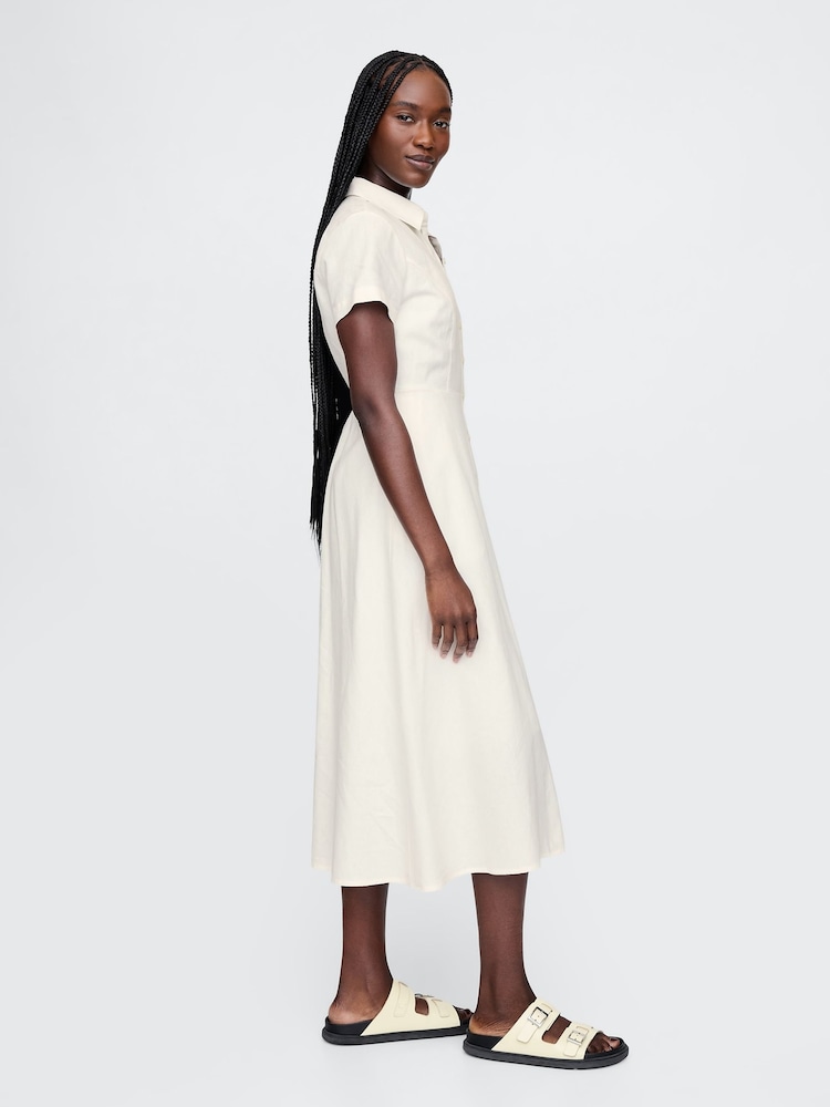 Linen Blend Gap White Linen Dress Buy Gap White Heavyweight Linen