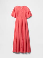 Gap Coral Pink Voile Flutter-Sleeve Maxi Dress - Image 5 of 5
