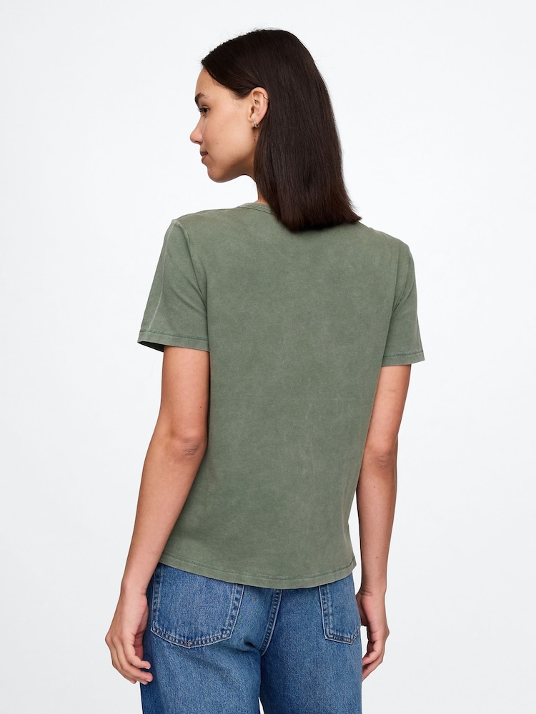 Verde - Gap camiseta vintage de manga corta - Imagen 2 de 4 Verde - Gap camiseta vintage de manga corta - Imagen 2 de 4