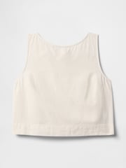 Gap White Heavyweight Linen-Blend Shell Vest - Image 4 of 5