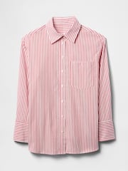 Gap Red Stripe Oversized Shirt - Image 4 of 5