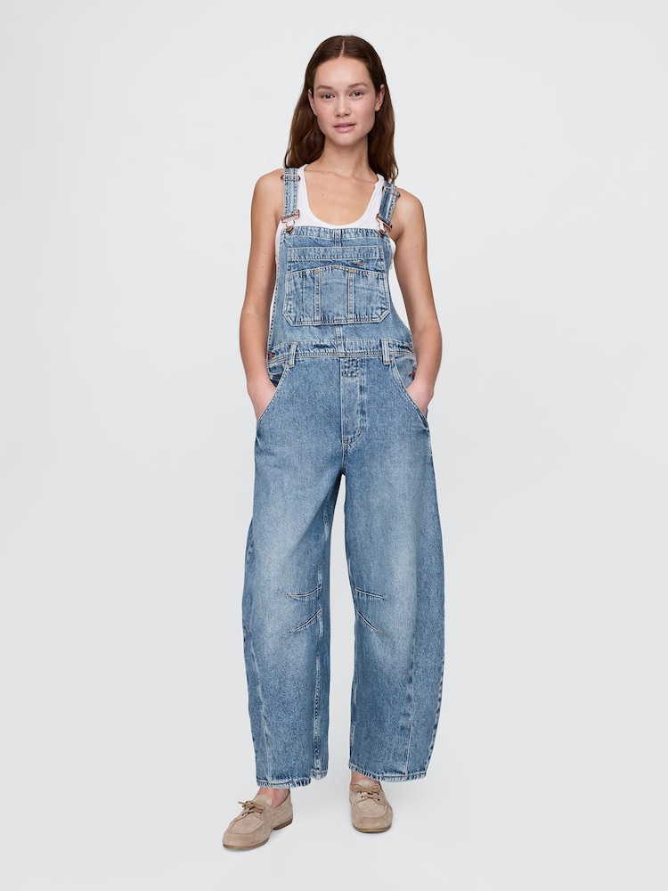 Gap Blue Horseshoe Dungarees - Image 1 of 5