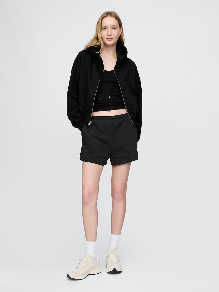 Gap Black Vintage Soft Fleece-Lined Pocket Shorts - Image 1 of 4