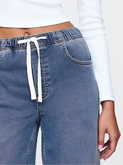 Gap Blue Mid Rise Knit Easy Baggy Jeans - Image 5 of 5