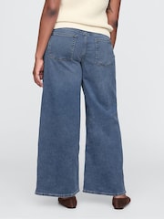 Blau - Gap – Easy – Baggy-Jeans aus Strick mit mittelhohem Bund - Bild 7 von 8