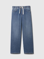 Blau - Gap – Easy – Baggy-Jeans aus Strick mit mittelhohem Bund - Bild 8 von 8