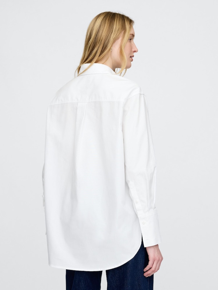Gap White Oversized Shirt - Image 2 of 4 Gap White Oversized Shirt - Image 2 of 4