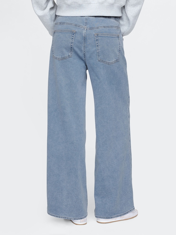 Hellblau - Gap – Easy – Baggy-Jeans aus Strick mit mittelhohem Bund - Bild 2 von 5 Hellblau - Gap – Easy – Baggy-Jeans aus Strick mit mittelhohem Bund - Bild 2 von 5