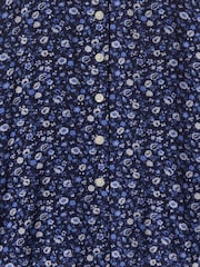 Gap Blue Crepe Floral Mini Dress - Image 5 of 5