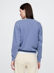 Gap Blue Vintage Soft French Terry Logo Sweatshirt - Image 2 of 5