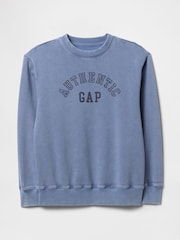 Gap Blue Vintage Soft French Terry Logo Sweatshirt - Image 5 of 5