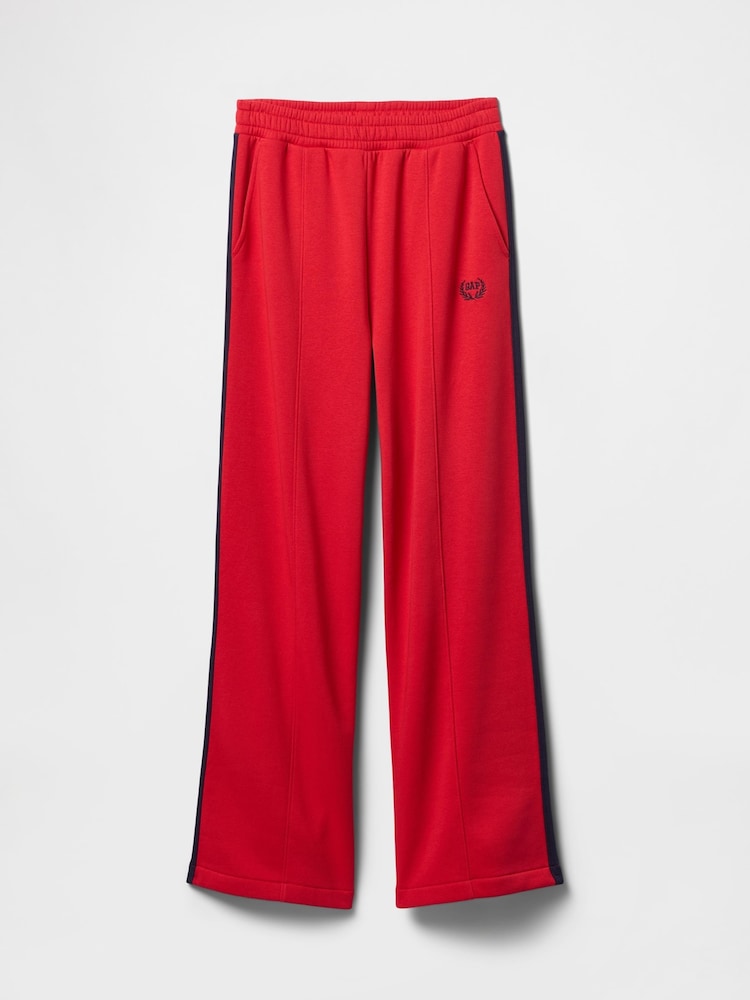 Gap Red Logo Vintage Fleece-Lined Wide Leg Joggers - Image 3 of 3