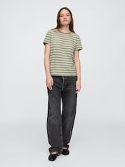 Gap Green Crew Neck Favourite Cotton Short Sleeve T-Shirt - Image 3 of 5