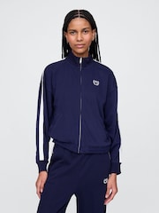 Gap Navy Blue Vintage Soft Logo Track Jacket - Image 1 of 5