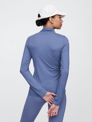 Gap Blue Quarter Zip Long Sleeve Jacket - Image 2 of 5