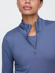 Gap Blue Quarter Zip Long Sleeve Jacket - Image 4 of 5