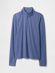 Gap Blue Quarter Zip Long Sleeve Jacket - Image 5 of 5