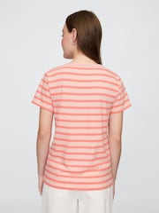 Gap Pink V-Neck Favourite Cotton Short Sleeve T-Shirt - Image 2 of 5