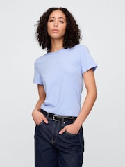 Azul - Gap Favourite Cotton Short Sleeve T-Shirt - Imagen 1 de 5