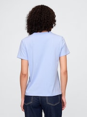 Azul - Gap Favourite Cotton Short Sleeve T-Shirt - Imagen 2 de 5