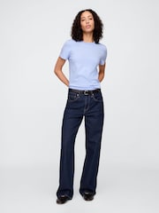 Azul - Gap Favourite Cotton Short Sleeve T-Shirt - Imagen 3 de 5