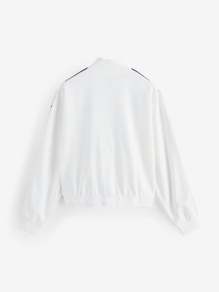 Gap White Vintage Soft Logo Track Jacket - Image 2 of 6