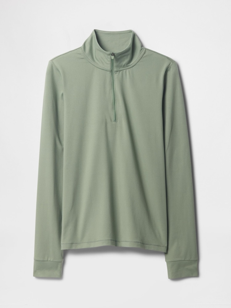 Gap Green Quarter Zip Long Sleeve Jacket - Image 5 of 5