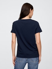 Gap Navy Blue Vintage Mom Logo T-Shirt - Image 2 of 5