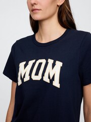 Gap Navy Blue Vintage Mom Logo T-Shirt - Image 4 of 5