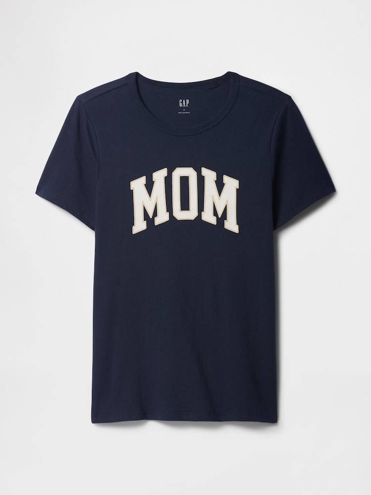 Gap Navy Blue Vintage Mom Logo T-Shirt - Image 5 of 5