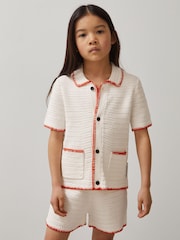 Reiss Azealia McLaren F1 Team Crochet Shirt - Imagen 2 de 6