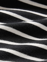 Черный/белый в полоску - Gap Modern Cotton-Modal Ribbed Midi Dress - Image 7 of 7
