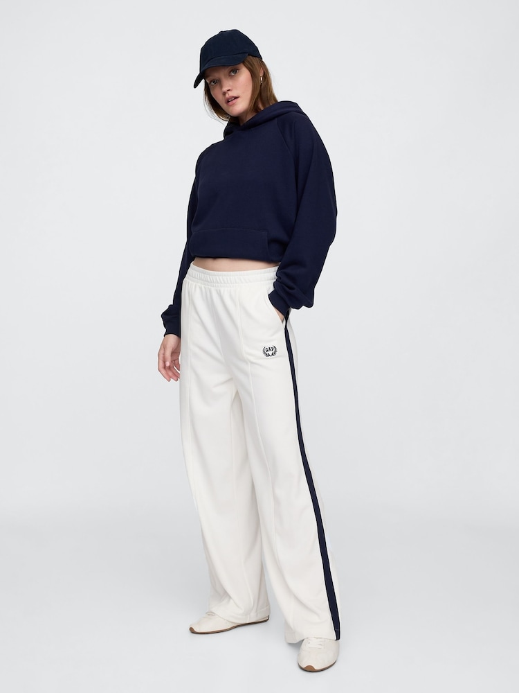 Wit - Gap logo vintage joggingbroek met fleecevoering en wijde pijpen - Image 4 of 5