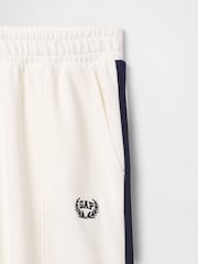 Gap White Logo Vintage Fleece-Lined Wide Leg Joggers - Image 5 of 5