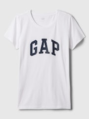 Gap White Vintage Logo Short Sleeve T-Shirt - Image 4 of 4