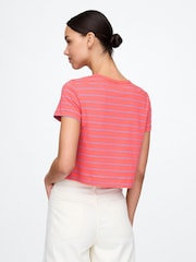 Rojo y morado - Gap Organic Cotton VintageSoft Cropped T-Shirt - Imagen 2 de 5